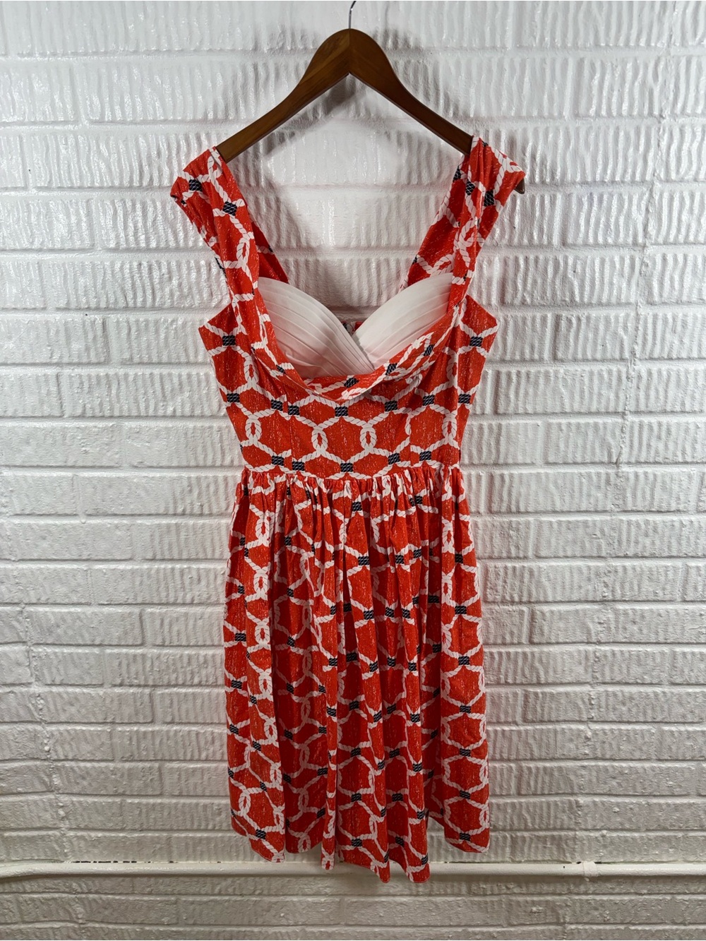 Bernie‎ Dexter Beatrice Orange Knots Nautical Medium